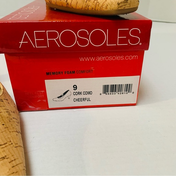 AEROSOLES Cork Comi Women’s Size 9 Pump - Picture 3 of 7